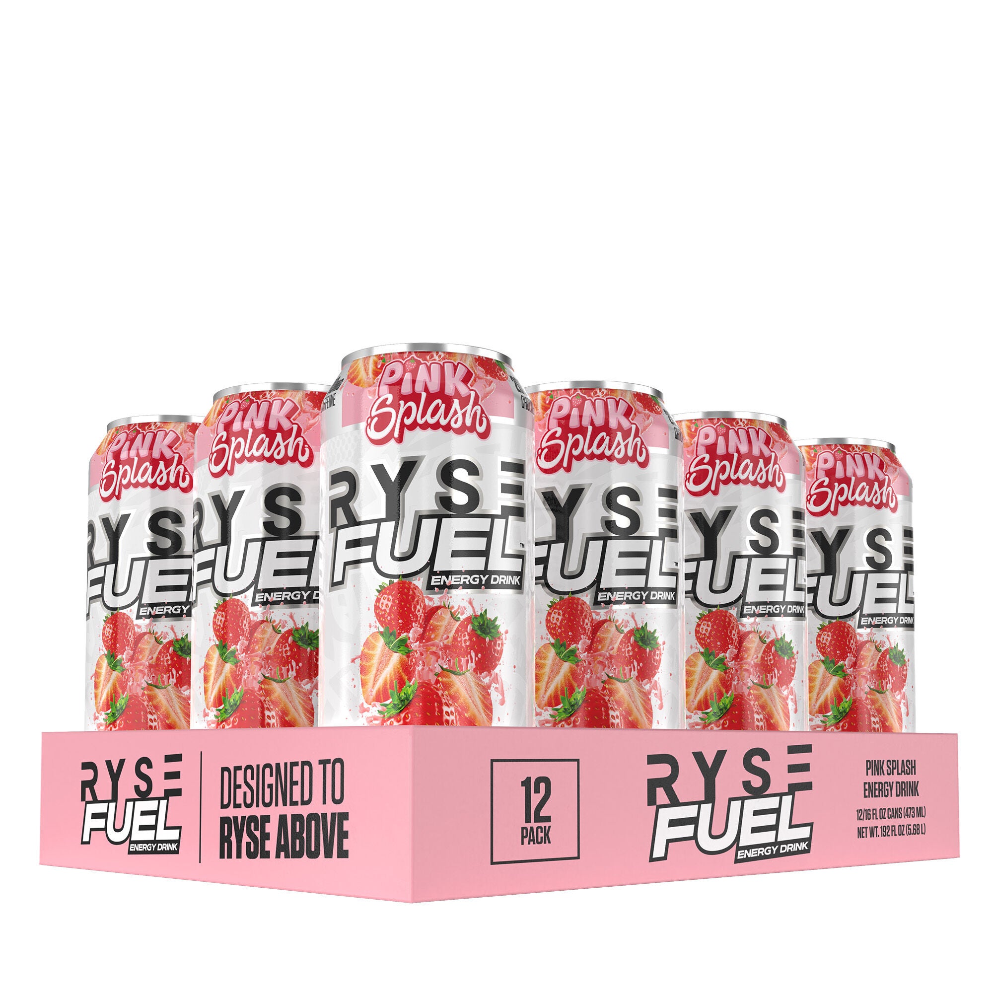 Ryse Fuel™ Energy Drink Pink Splash 16oz. (12 Cans) GNC